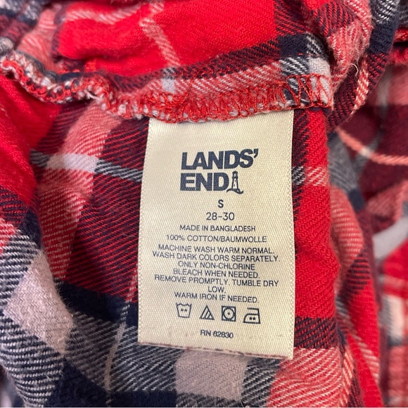 Lands’ End Men’s Flannel Pajama Pants Size Small Bundle Of 2 Holiday - Picture 2 of 6